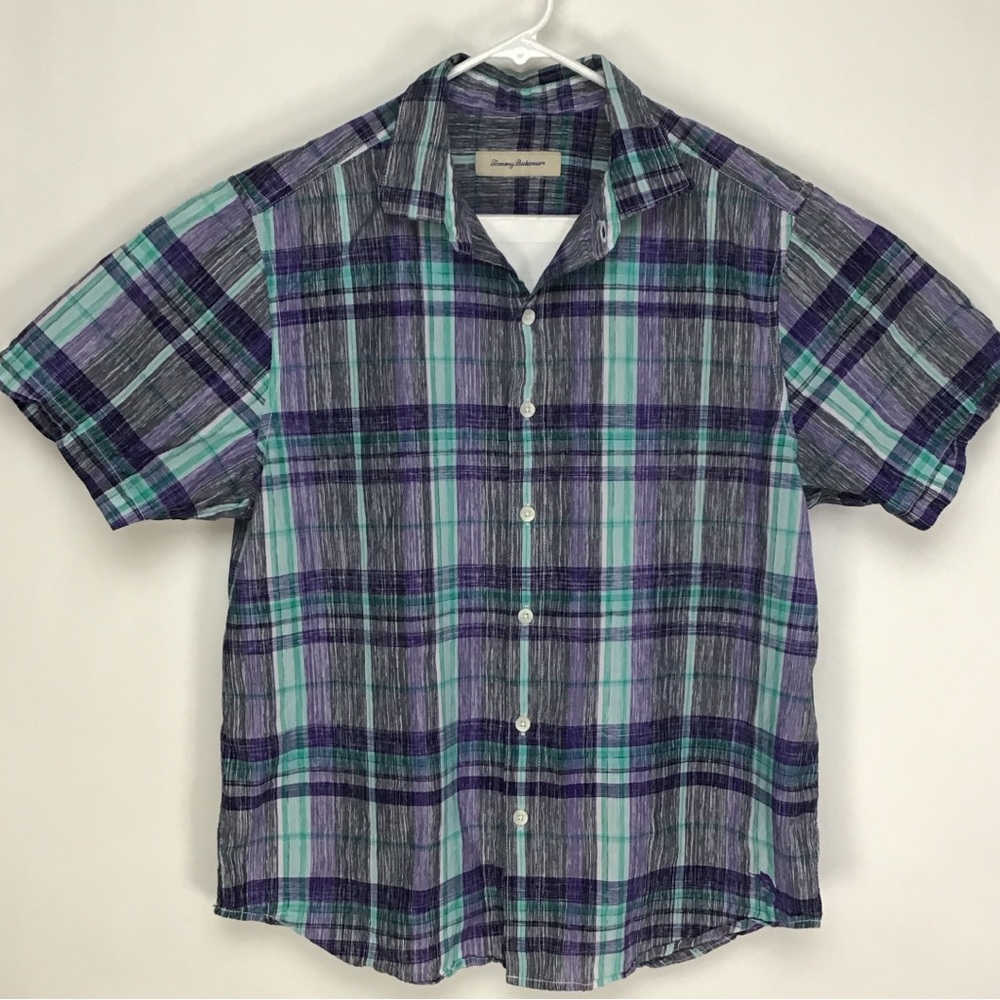 Tommy Bahama men’s short sleeve button up casual shirt large